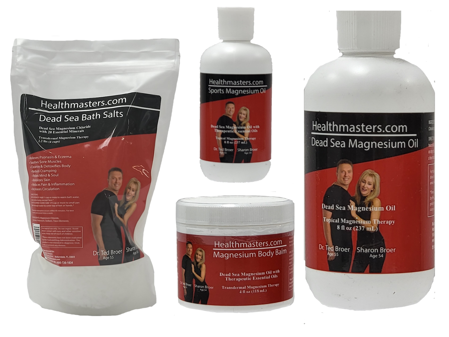 Magnesium Topical 4-Pack Kit