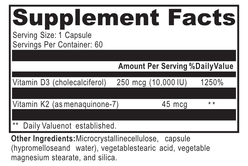 Ultimate D3-10,000 with K2
