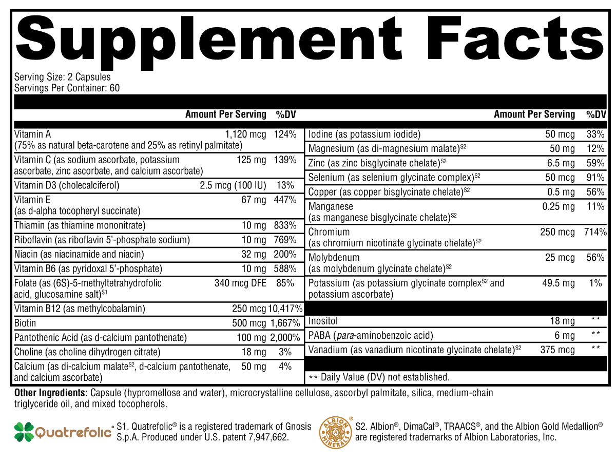 Ultimate Multiple w/o Iron (Capsules)
