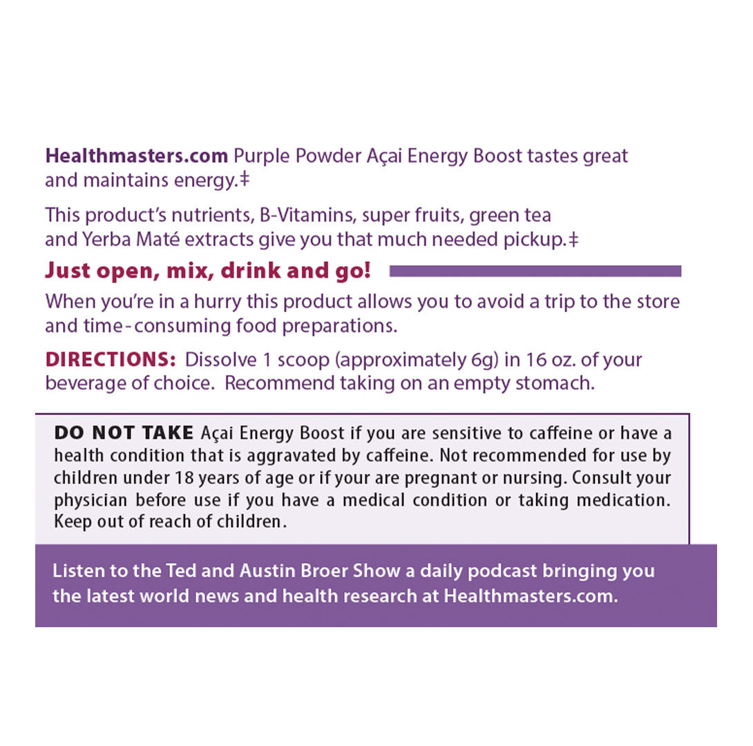 Purple Powder Açai Energy Boost