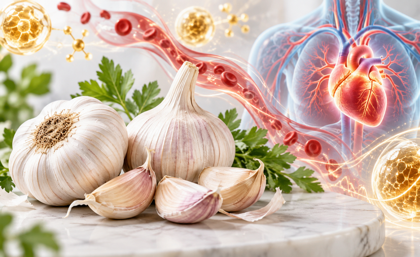 Garlic Is More Than a Kitchen Staple: New Research on Heart Health, Blood Sugar, Inflammation, and Metabolic Support