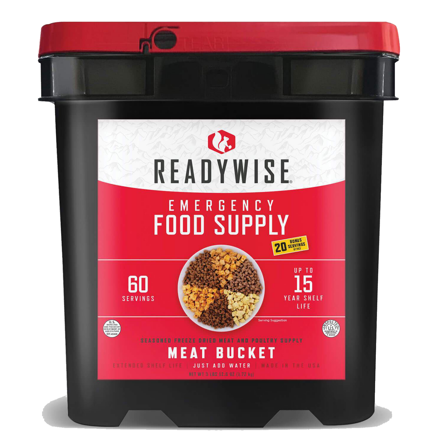 FOOD BUCKET (60 serving Meat Supply)