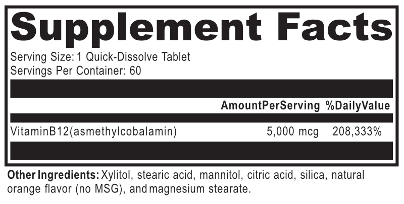 Sublingual B12 (Methylcobalamin)