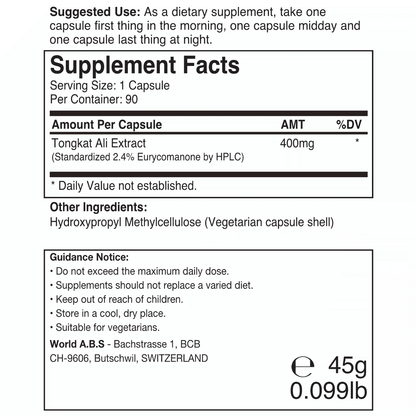 Tongkat Ali Extract 1:200