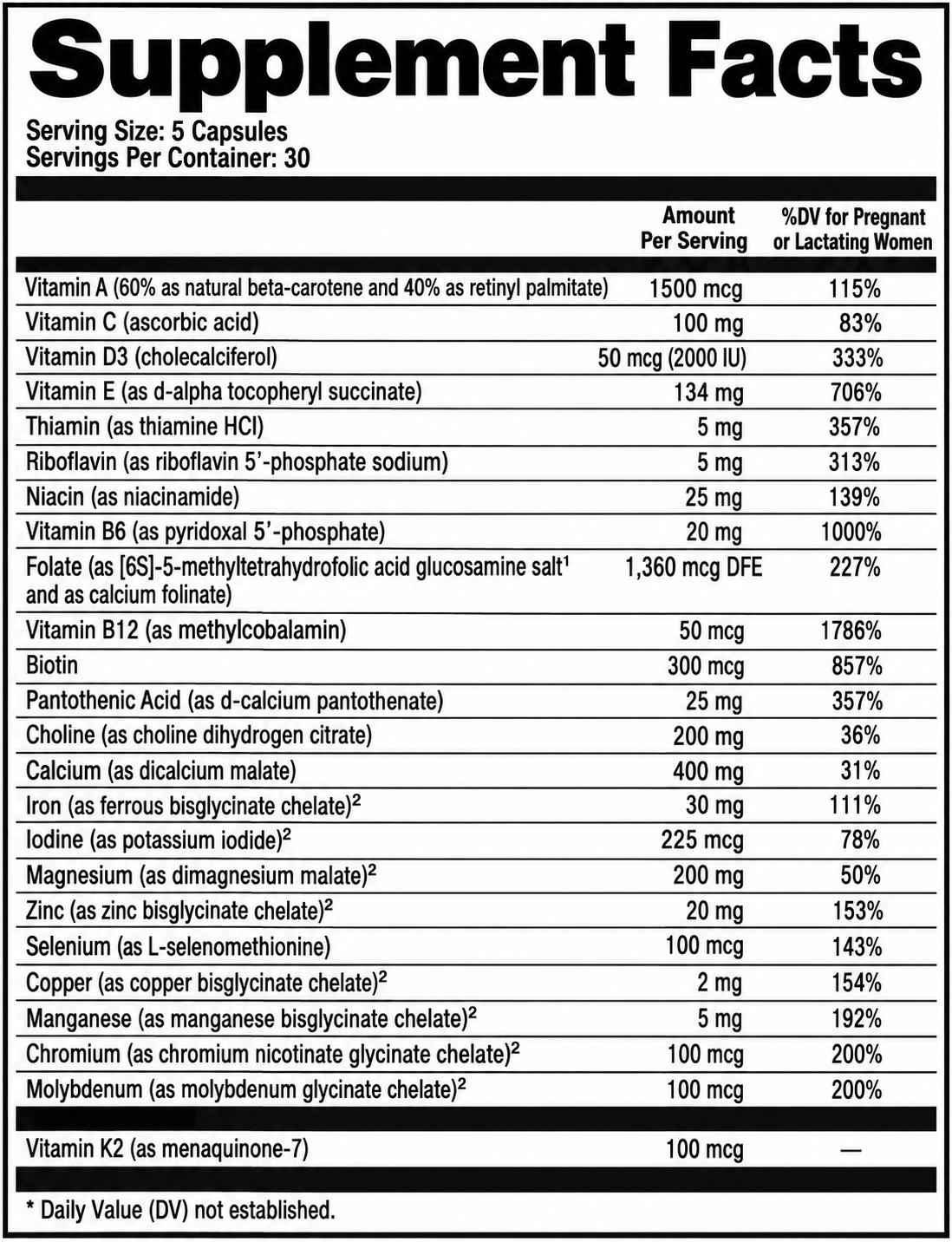 Ultimate Prenatal Vitamin