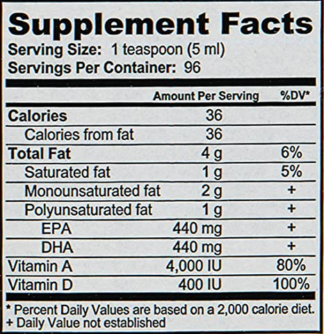 Cod Liver Oil Old Fashioned - Liquid 16 oz.