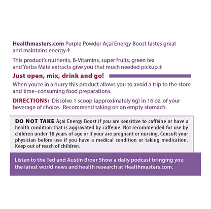 Purple Powder Açai Energy Boost