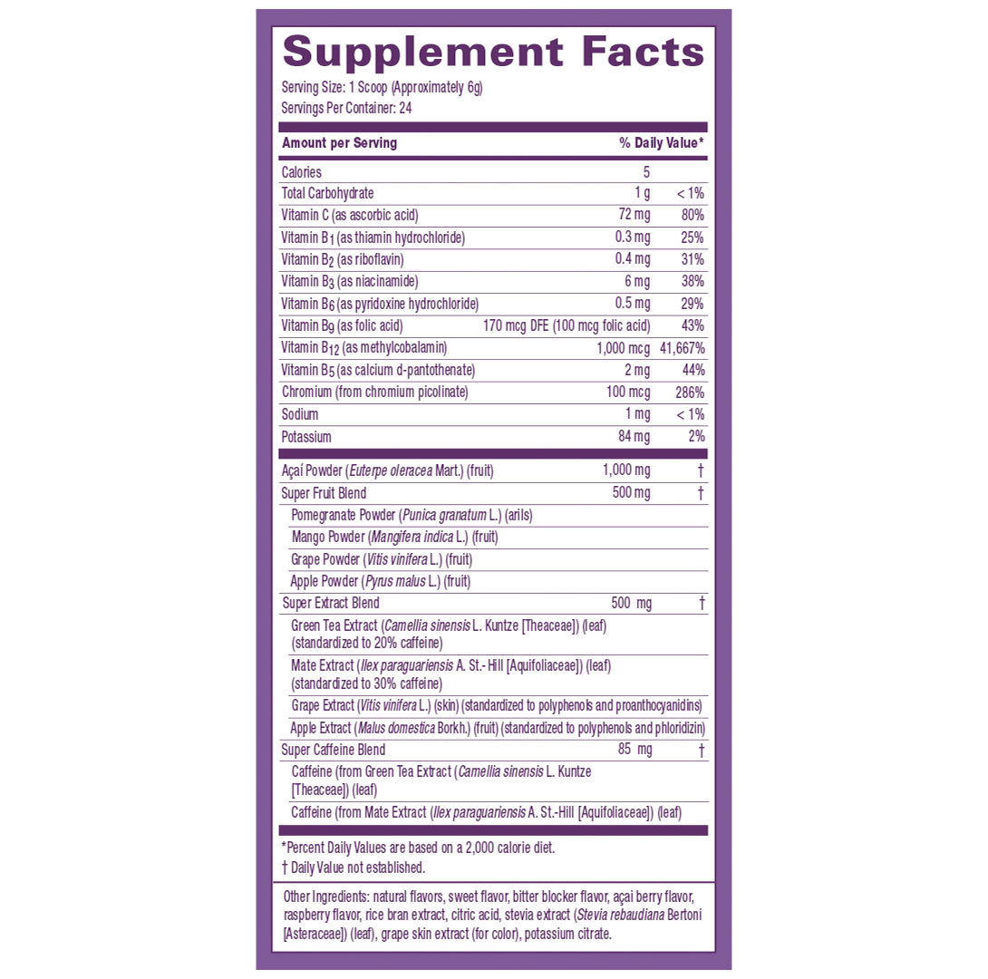 Purple Powder Açai Energy Boost